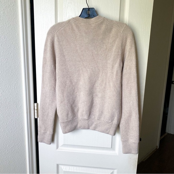 Jenni Kayne Cashmere Thermal Crewneck Oatmeal Small GUC - Picture 4 of 7